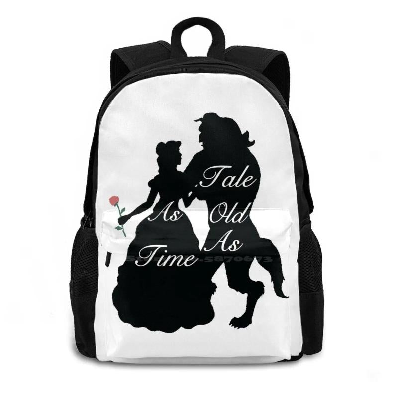 Beauty And Beast Bag Backpack For Men Women Girls Teenage Film Movie