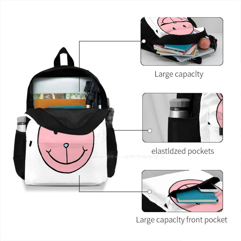 Bunny Let's Play Until We Died School Bag Big Capacity Backpack