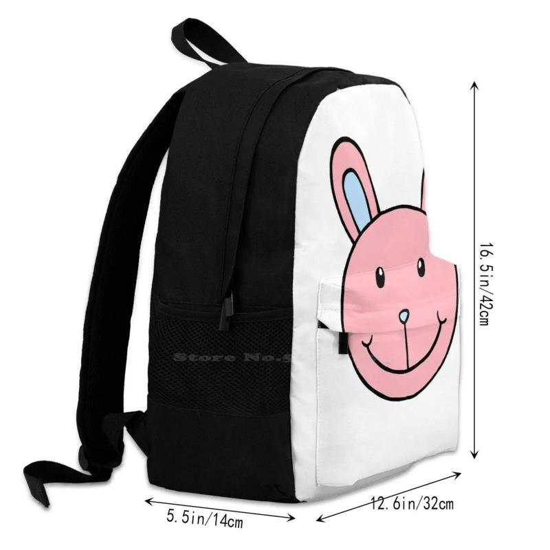 Bunny Let's Play Until We Died School Bag Big Capacity Backpack