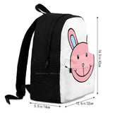 Bunny Let's Play Until We Died School Bag Big Capacity Backpack