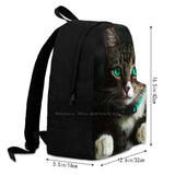 Cat 3D Print Backpack Casual Bag Cat Cat And Eyes Nose Face Cat