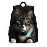 Cat 3D Print Backpack Casual Bag Cat Cat And Eyes Nose Face Cat