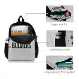 Bulmers Cider Travel Laptop School Backpack Bag Yellow Cap Glass Alcohol