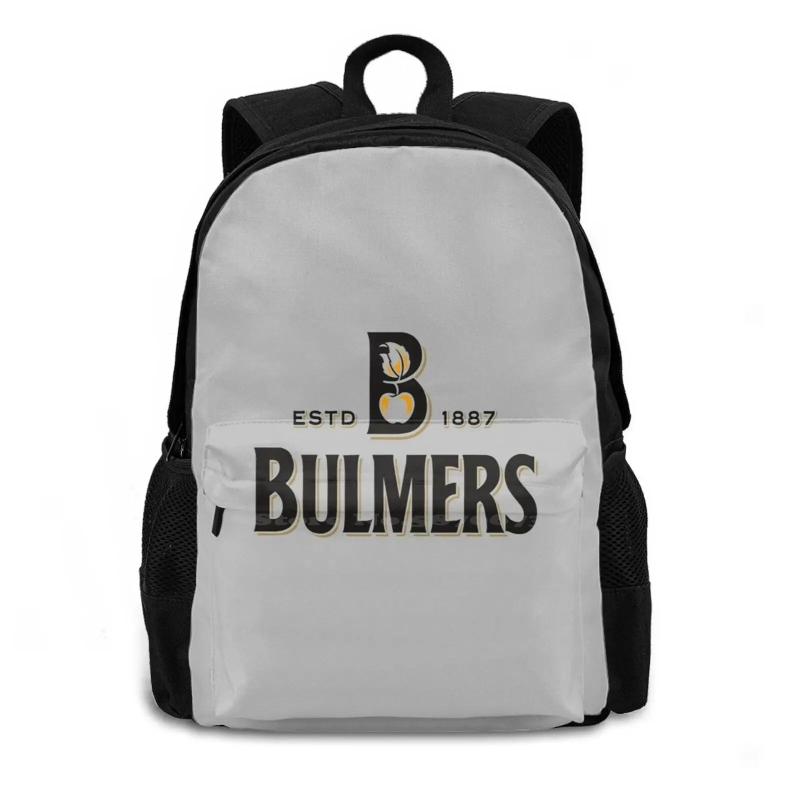 Bulmers Cider Travel Laptop School Backpack Bag Yellow Cap Glass Alcohol