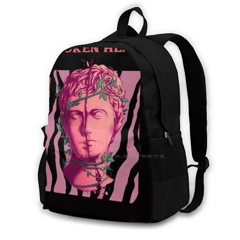 Broken Heart 3D Print Backpack Casual Bag Where Is The Love Summer Is