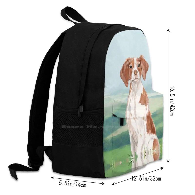 Brittany Spaniel Arrival Satchel Schoolbag Backpack
