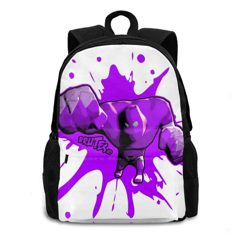 Brutes.Io Punch Pink Backpacks for Men Women Teenagers Girls