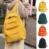 Casual Canvas Backpack Lightweight Women Backpack