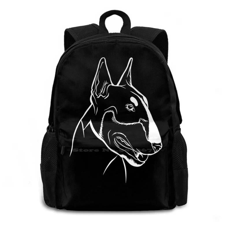 Bull Terrier Dog Lover 3D Print Backpack Casual Bag