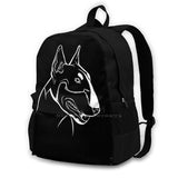 Bull Terrier Dog Lover 3D Print Backpack Casual Bag