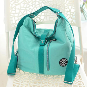 Casual Zipper Solid Sewing Backpack Retro Style Student Daily Bag Girls Book Moc