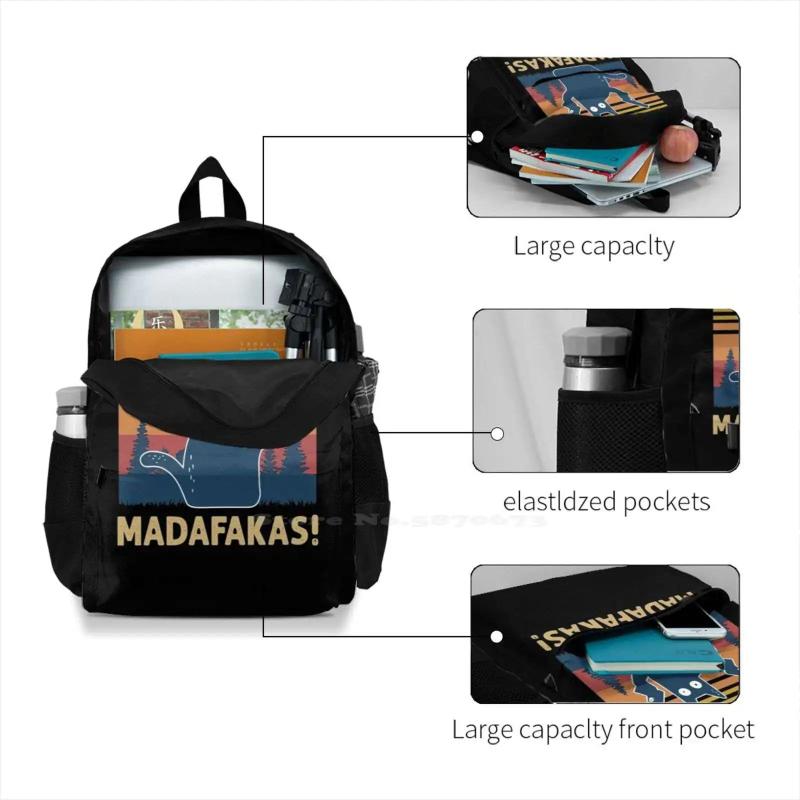Cat Pew Pew Pew Madafakas! Arrivals Satchel Schoolbag Bags Backpack
