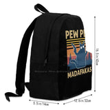 Cat Pew Pew Pew Madafakas! Arrivals Satchel Schoolbag Bags Backpack