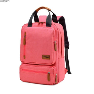 Casual Business Men Computer Backpack Light 15.6-inch Laptop Bag Gray