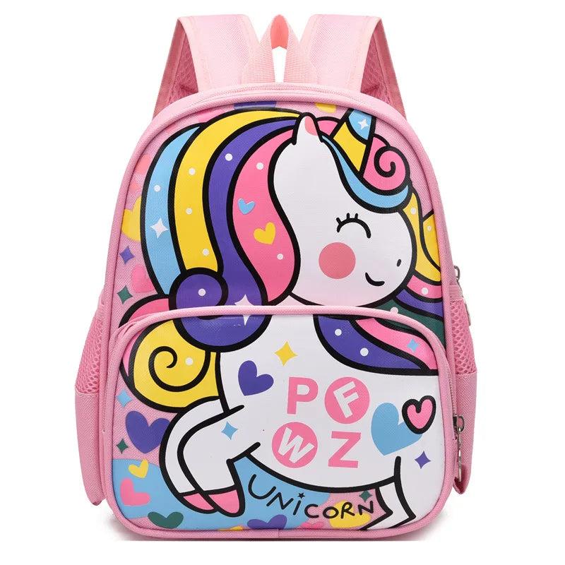 Cartoon Unicorn Backpack for Kids - Waterproof School Bag