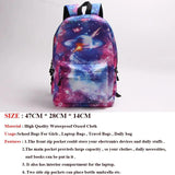 Cartoon Fruits Print Women Backpack Large Capacity Students Travel School Bag