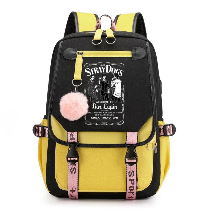 Bungou Stray Dogs Backpack Student School Bag Teenager Bookbag Men Women Rucksac