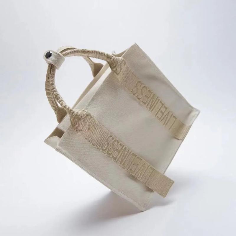 Casual Letters Canvas Women Handbags Large Tote Shoulder Crossbody Bags