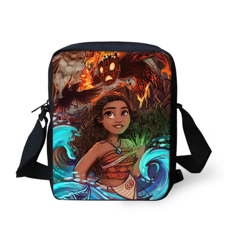 Cartoon Messenger Bag Pretty Girl Print Shoulder Pack Crossbody Bag