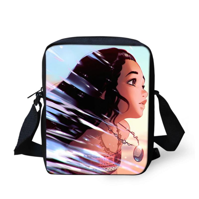 Cartoon Messenger Bag Pretty Girl Print Shoulder Pack Crossbody Bag