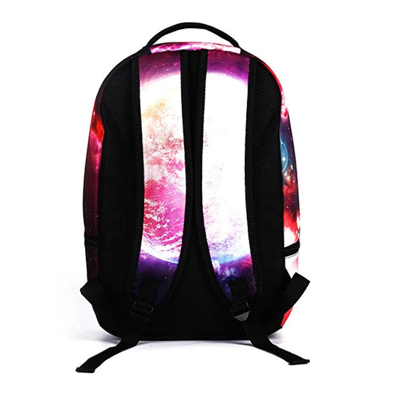 Cat Print School Backpack Teenage Travel Shoulder Bag Laptop Rucksack