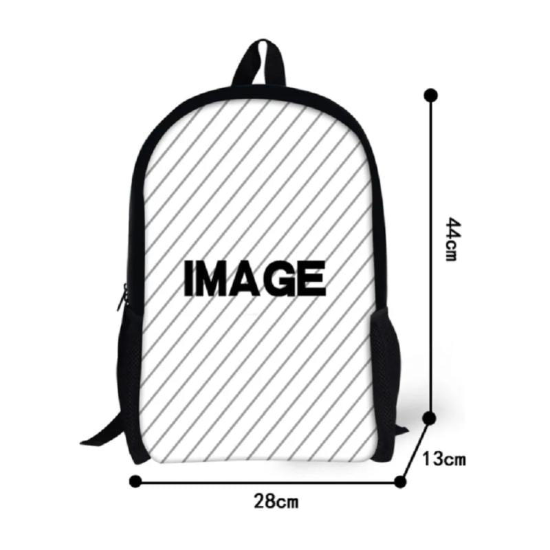 Boys Fire Football Printed School Backpack