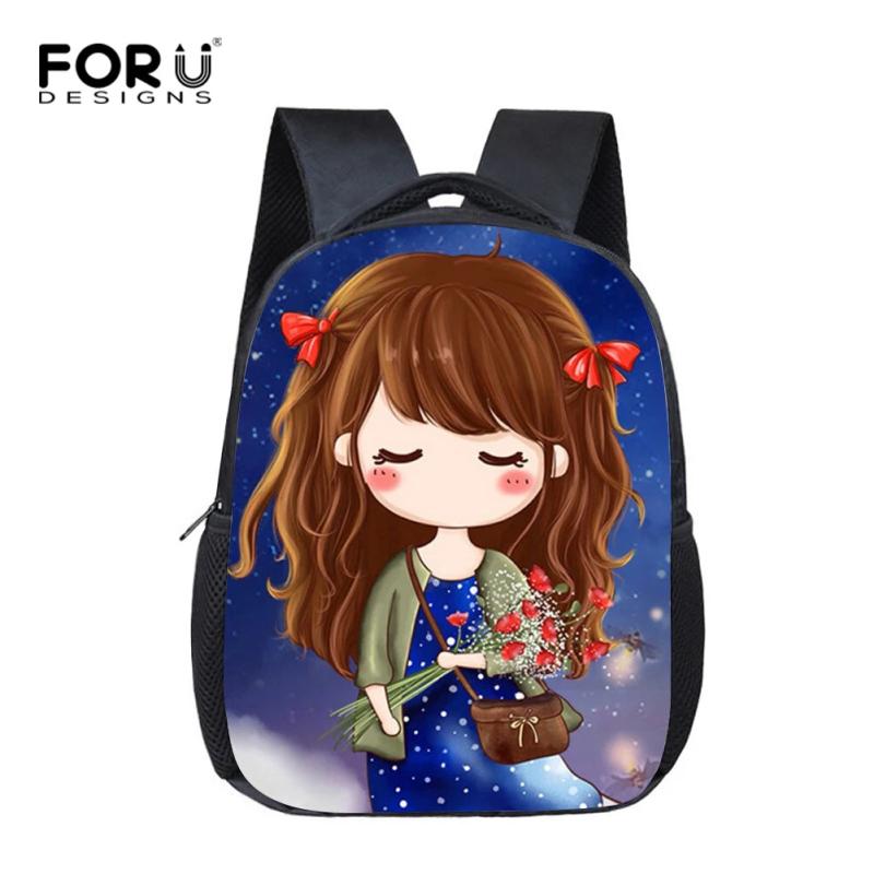 Cartoon Princess Girls School Bags Small Little Kids Kindergarten Bookbags