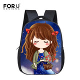 Cartoon Princess Girls School Bags Small Little Kids Kindergarten Bookbags