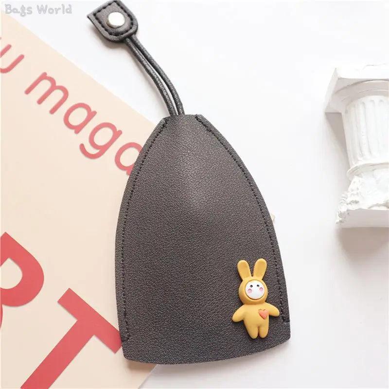 Cartoon Car Key Case Cover PU Leather Key Bag Keychain Cover