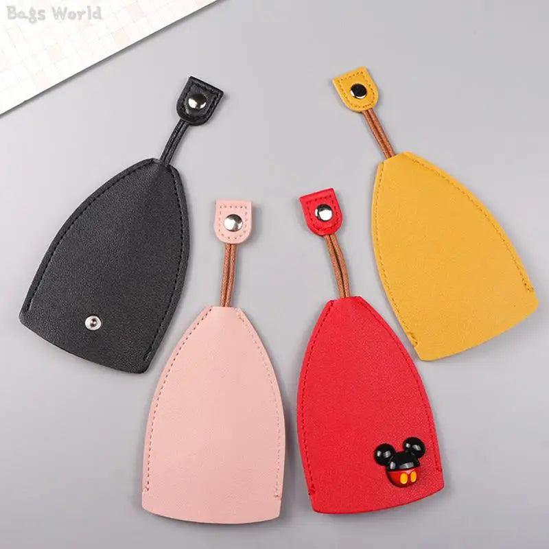 Cartoon Car Key Case Cover PU Leather Key Bag Keychain Cover