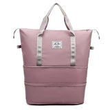 Casual Handbag Double Zipper Expansion Bag Large Female Bag