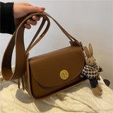 Casual Leather Women Flap Handbags Underarm Bag Girls Crossbody Handbag