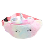 Cartoon Unicorn Plush Waist Bag Girls Shoulder Bag