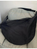 Casual Women Bags Canvas Dumpling Bag Single Shoulder Large Capacity Fanny Pack