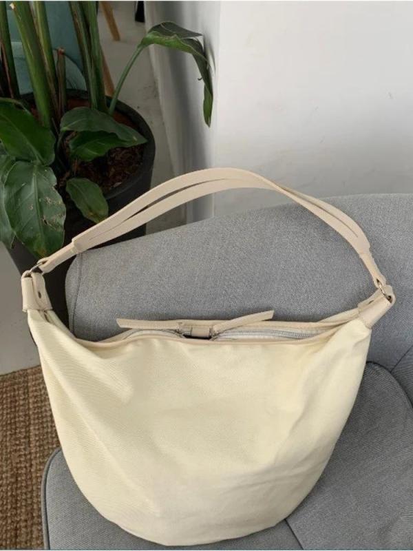 Casual Women Bags Canvas Dumpling Bag Single Shoulder Large Capacity Fanny Pack