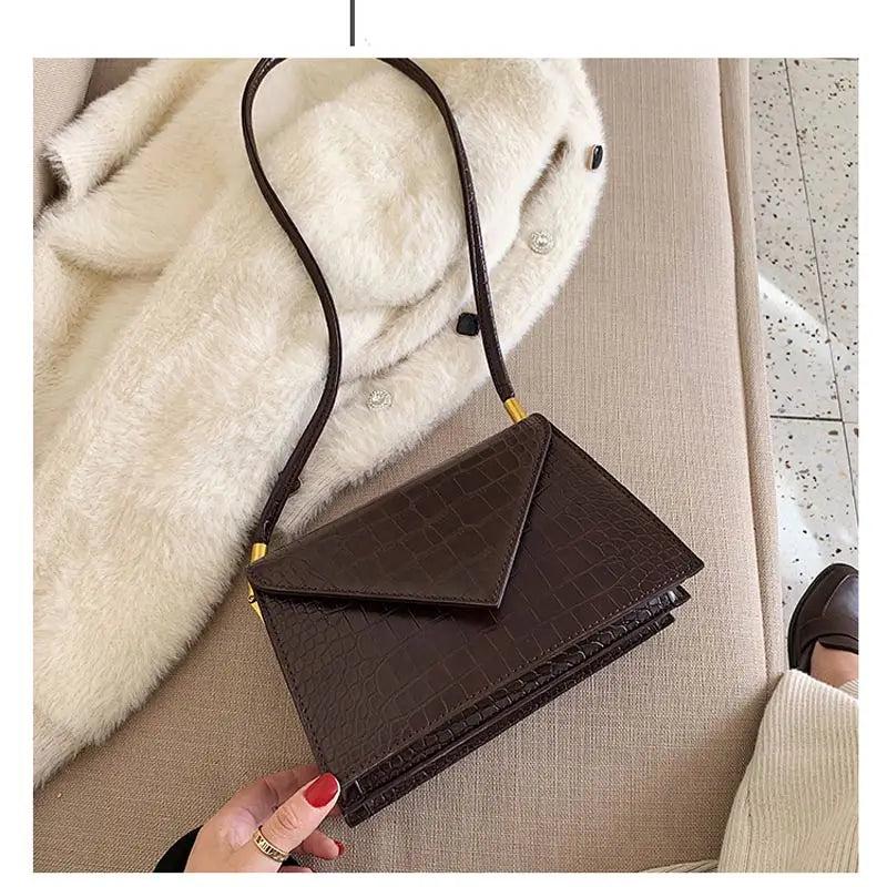 British Small Square Bag Women High-quality PU Leather Chain Shoulder bags