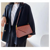 British Small Square Bag Women High-quality PU Leather Chain Shoulder bags