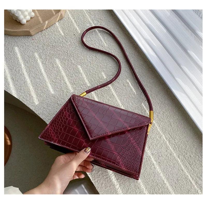 British Small Square Bag Women High-quality PU Leather Chain Shoulder bags