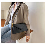 British Small Square Bag Women High-quality PU Leather Chain Shoulder bags