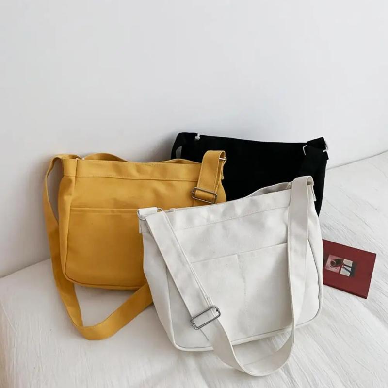 Casual Canvas Messenger Bag Women Solid Hot Selling Delicate Soft