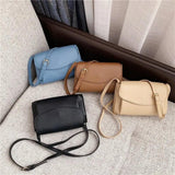 Casual Solid Women Shoulder Messenger Handbags Vintage PU Leather