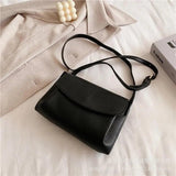 Casual Solid Women Shoulder Messenger Handbags Vintage PU Leather