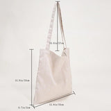 Casual Daisy Printing Ladies Tote Bags Summer Canvas Women Shoulder Bags