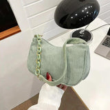 Casual Corduroy Crossbody Bag for Women