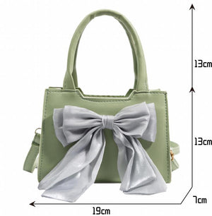 Bowknot Women's Portable Shoulder Bag Big Bow Ladies Underarm Bags