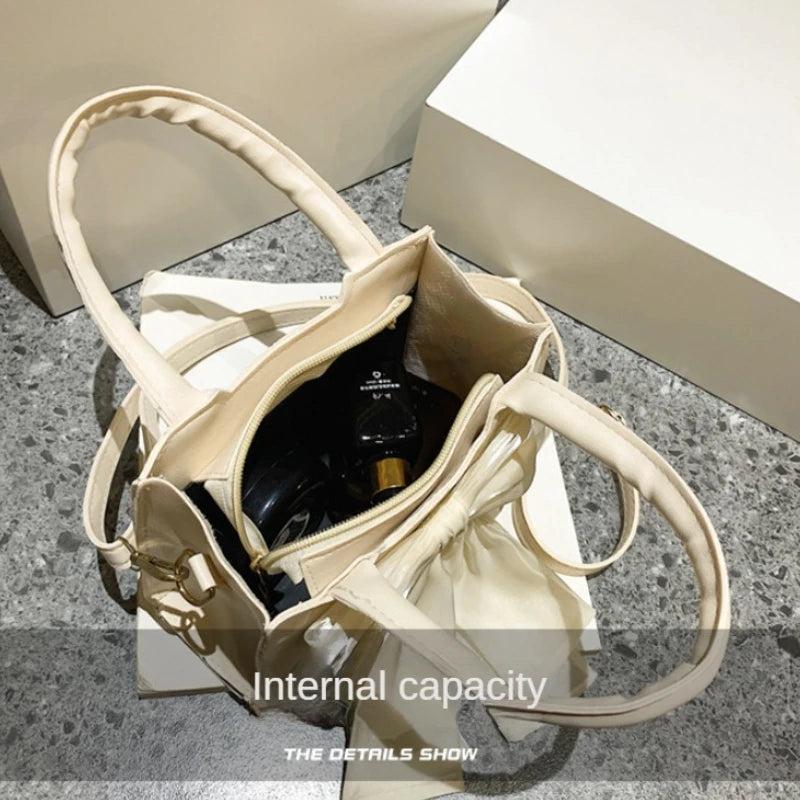 Bowknot Women's Portable Shoulder Bag Big Bow Ladies Underarm Bags