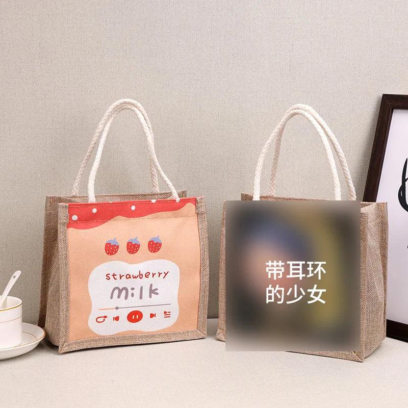 Casual Ladie Handbag Shoulder Bag Female Graffiti Canvas Handbags Tote Bag