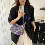 Casual Large Crossbody Canvas Shoulder Bag for Women
