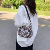 Casual Large Crossbody Canvas Shoulder Bag for Women