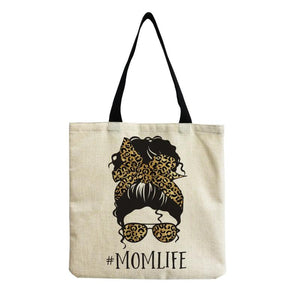Cartoon Girl Print Tote Handbag, Hairpin Sunglasses, High Capacity